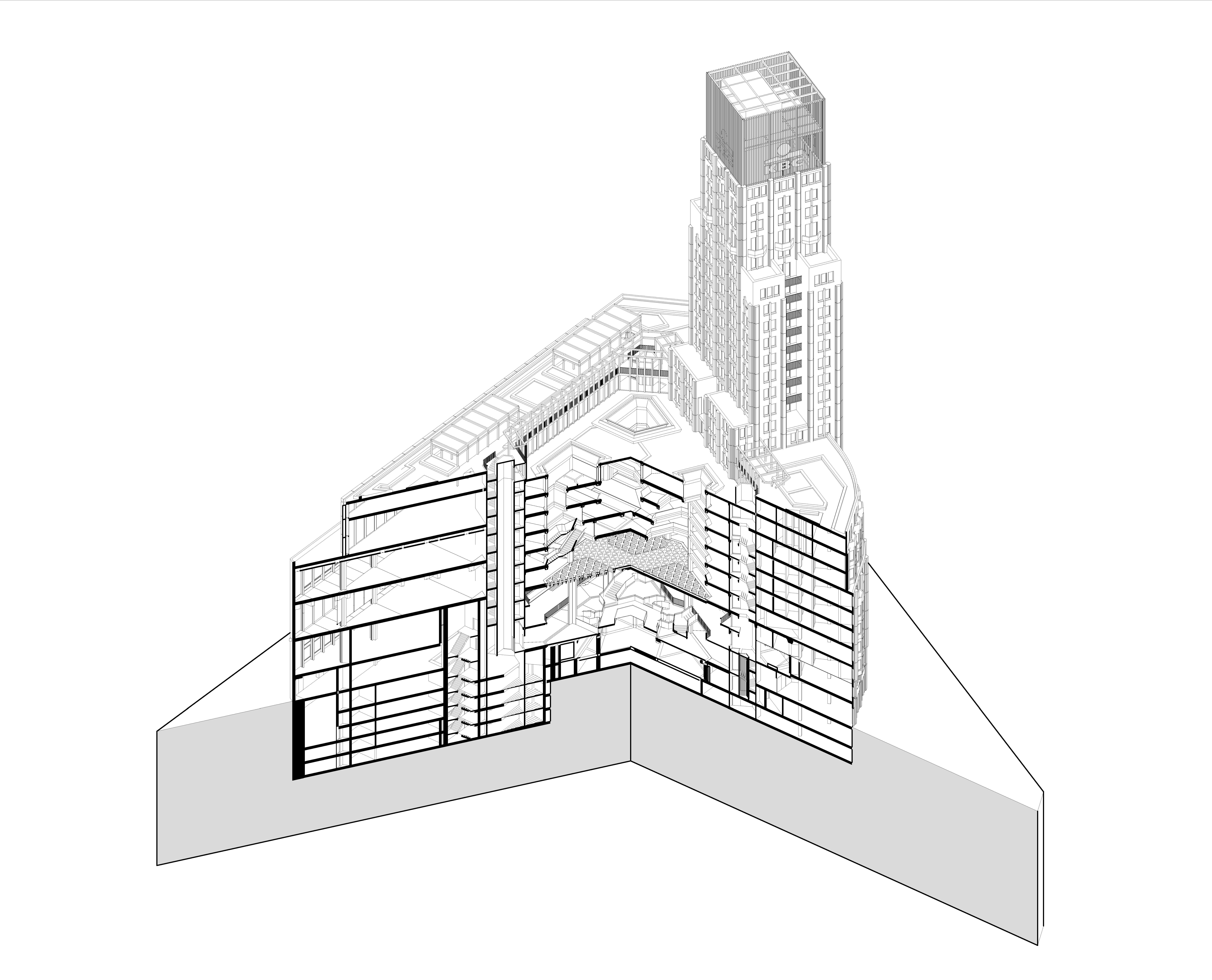 512 Axonometrie NORTH EAST A3