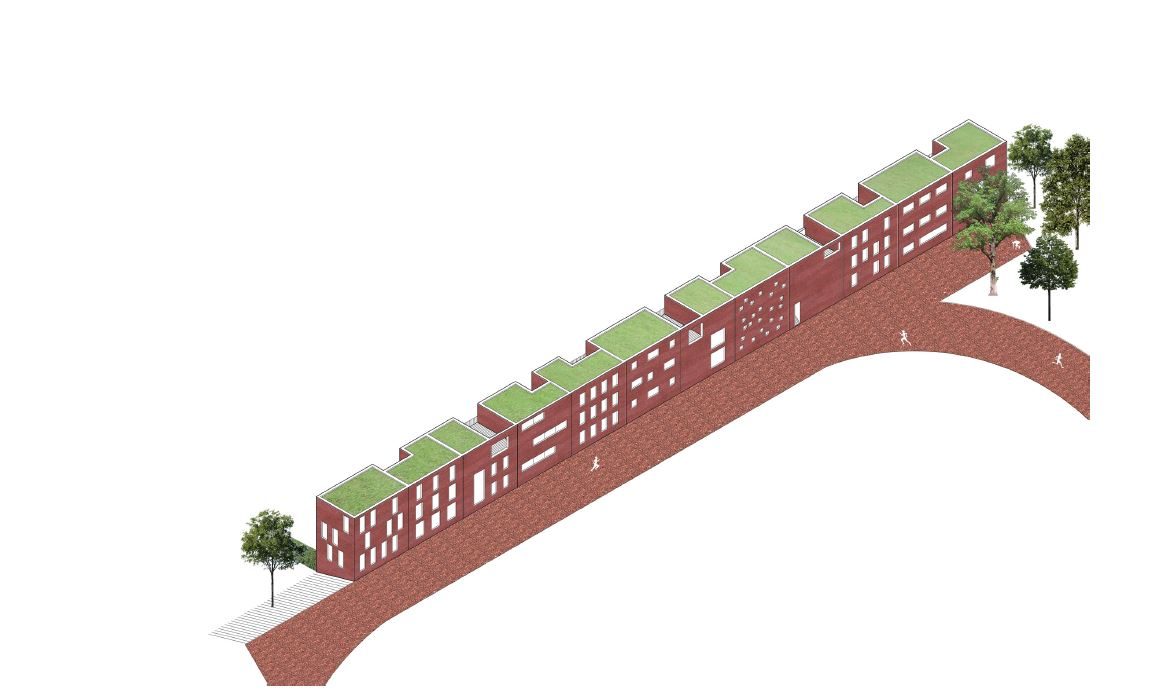 Anemoon copyright B architecten zone atletiek