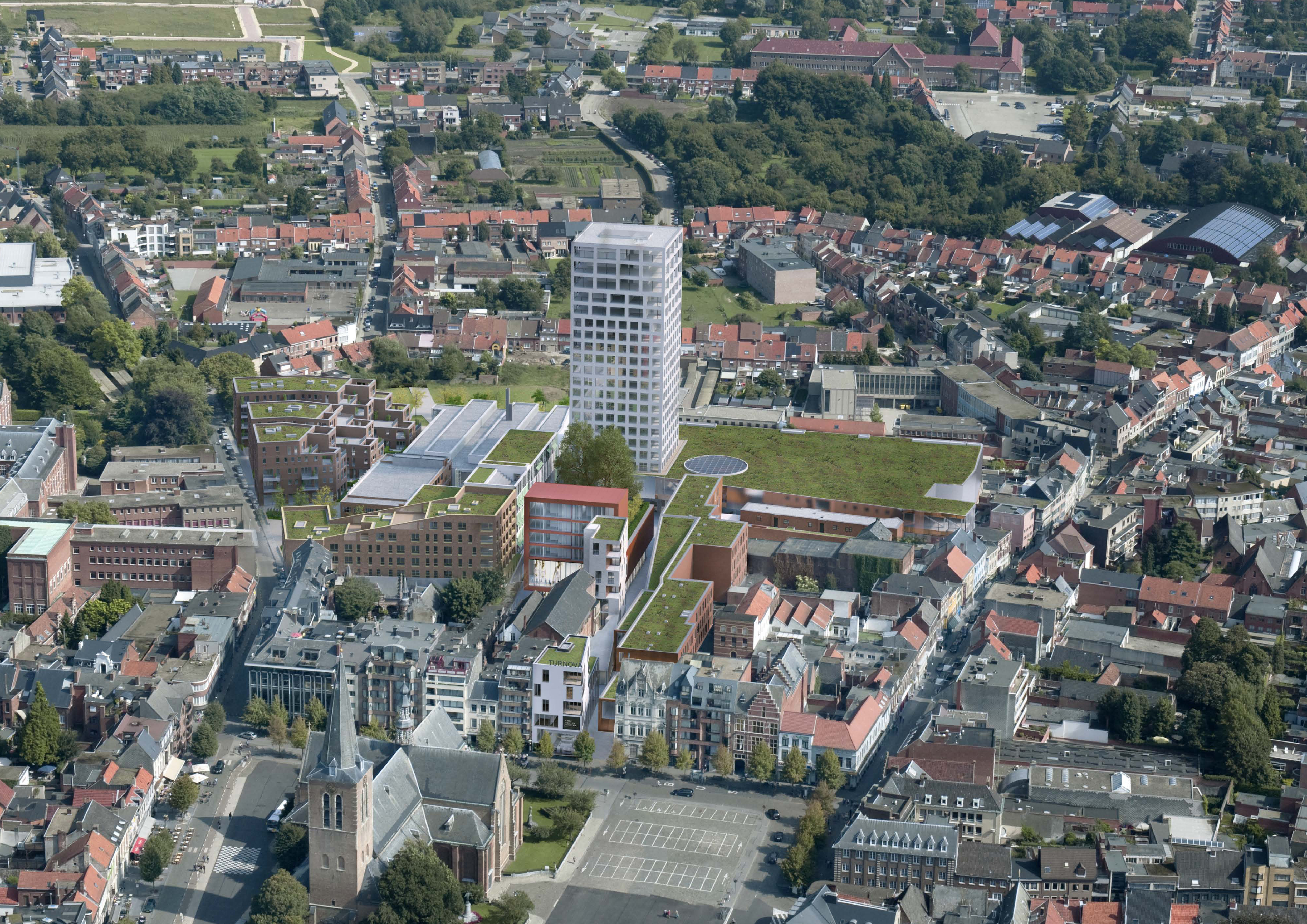 Turnova luchtbeeld copyright B architecten